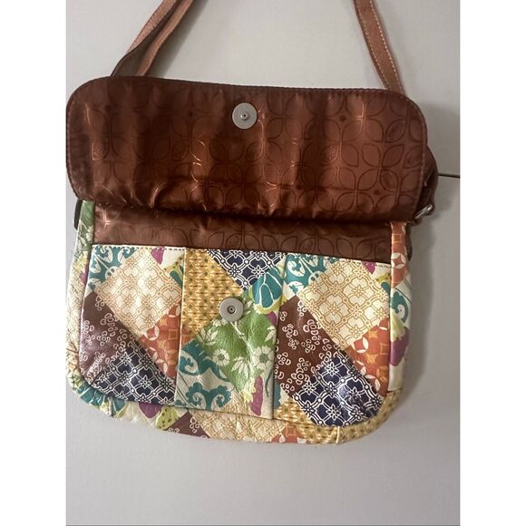 Fossil Women's Multicolor Patchwork Adjustable Strap Crossbody Bag - Picture 4 of 10